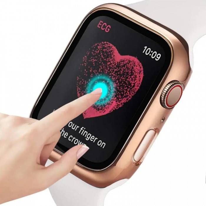 URVOI Apple Watch Case+Glass Чехол с зазщитным стеклом для Apple Watch 4/5/6/SE/SE 2 (44мм)