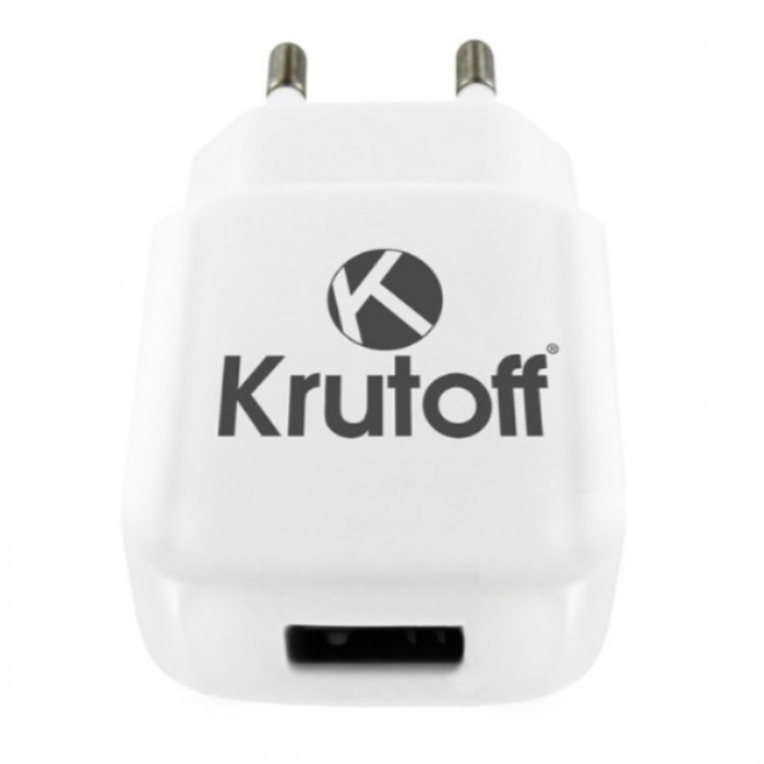 Krutoff CH-02 USBx1 (10,5Вт 5В 2,1А) Сетевое зарядное устройство