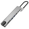 GoojoDoq H52 Pro USB-C HUB 8-in-1 (2*USB-C PD 87W, HDMI, SD, TF, 2*USB 3.0, RJ45) Адаптер