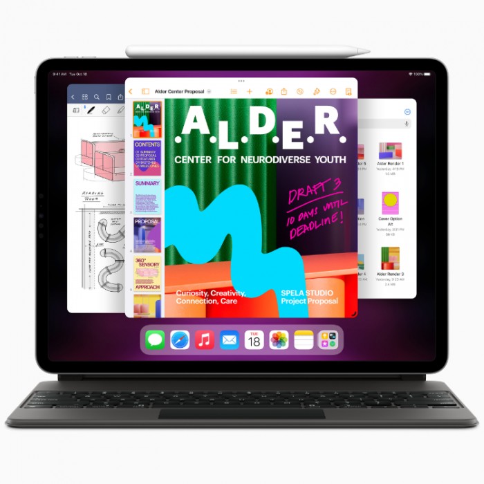 Apple iPad Pro 11" (2022) (MP583) M2 Wi-Fi + Cellular 256 Гб Серебристый (Silver)