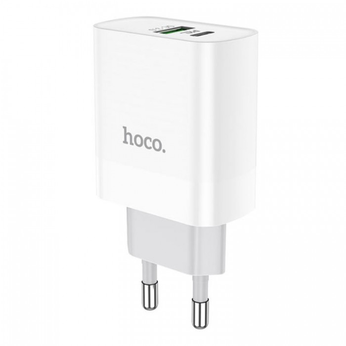 Hoco C80A Rapido PD+QC3.0 USB-A + USB-C (20 Вт) Сетевое зарядное устройство