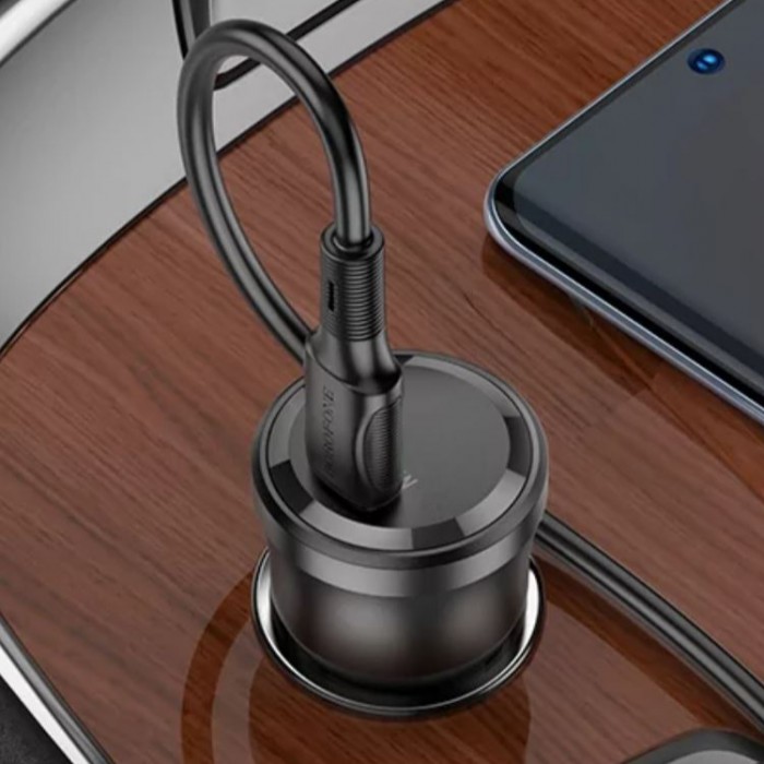Borofone BZ24 Clever USB-С PD20W + Кабель USB-C-Lightning Автомобильное зарядное устройство
