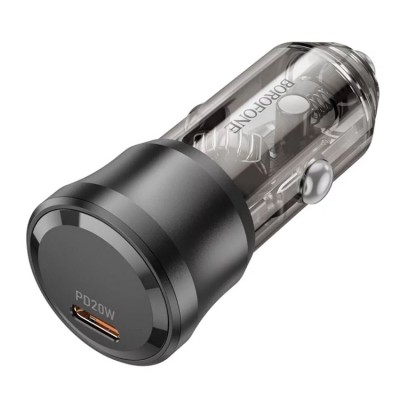 Borofone BZ24 Clever USB-С PD20W + Кабель USB-C-Lightnin Автомобильное зарядное устройство