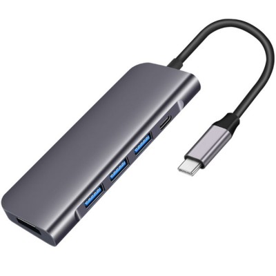 Hoco USB-C Multifunction Adapter 5-in-1 (USB 3.0, HDMI 4K) Адаптер 