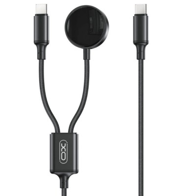 XO CX030 Type-c to Type-c+ Metal Apple Watch Watch Charger Braided Cable Беспроводное зарядное устройство