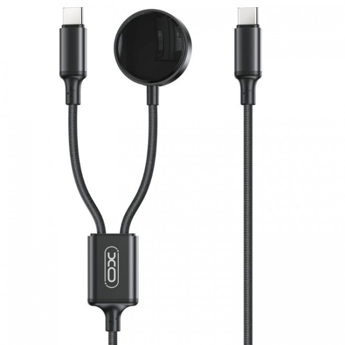 XO CX030 Type-c to Type-c+ Metal Apple Watch Watch Charger Braided Cable Беспроводное зарядное устройство