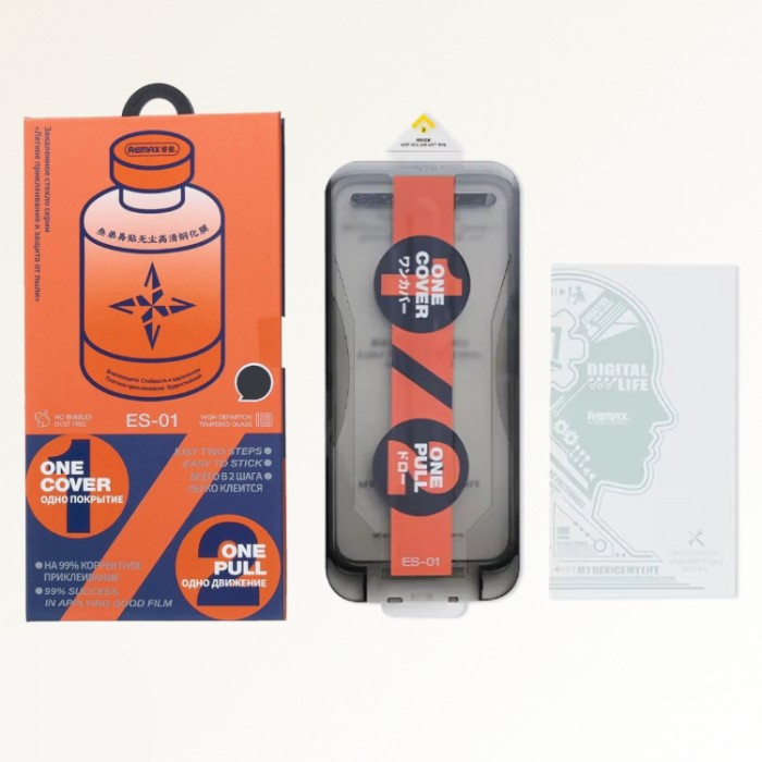Remax Glass ES-01 Easy to Stick (6.3") Защитное стекло для iPhone 17 / 16 Pro
