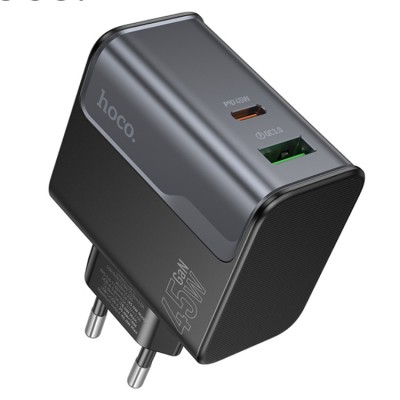 Hoco CS74A Star Speed PD45W+QC3.0 USB-A + USB-C (45 Вт) Сетевое зарядное устройство