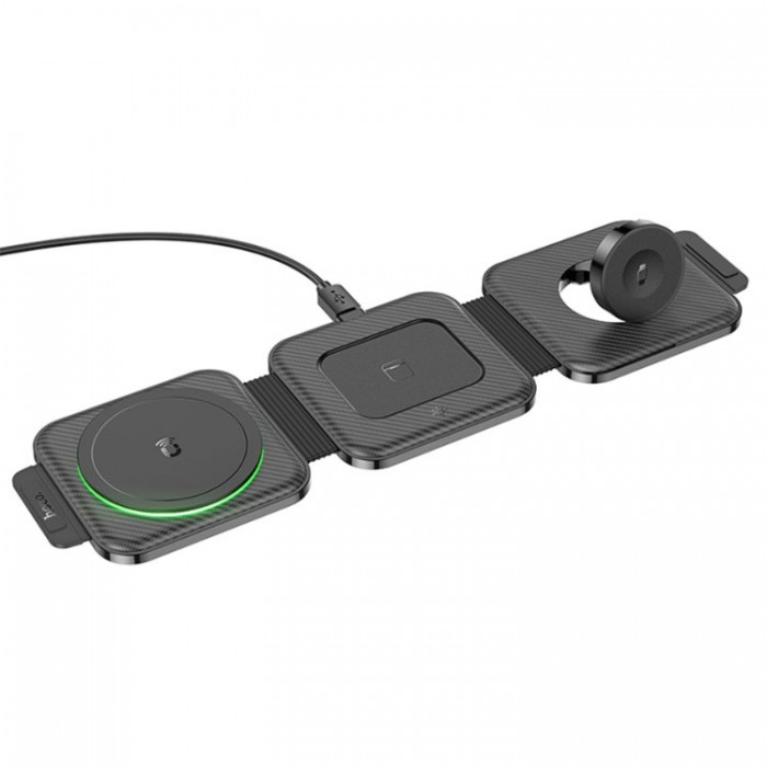 HOCO CQ4 Unique 3-in-1 folding magnetic Беспроводное зарядное устройство