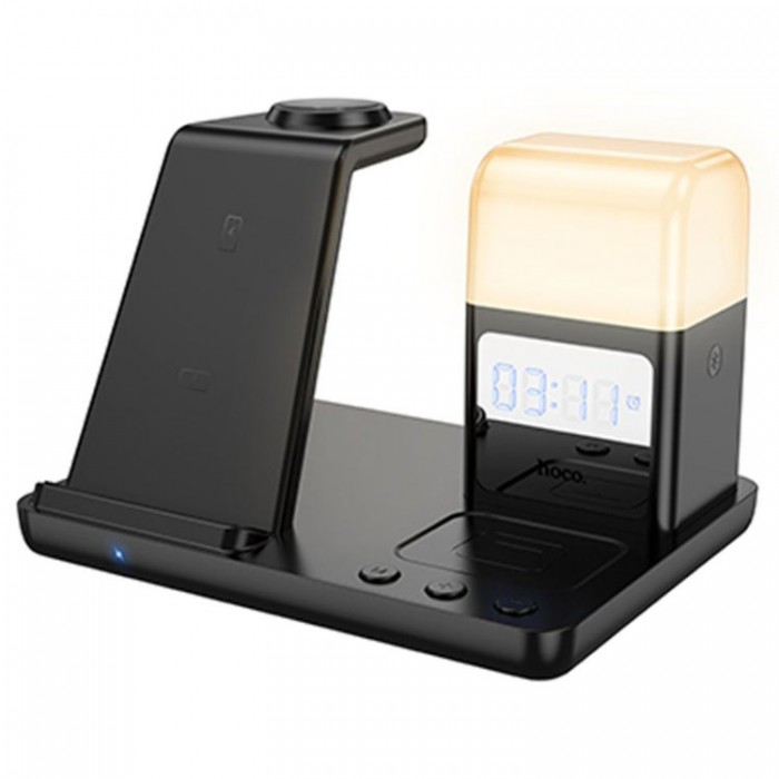 HOCO CQ9 Crown 3-in-1 night light Беспроводное зарядное устройство