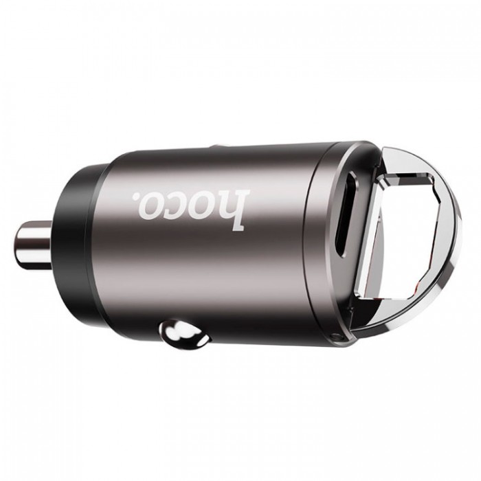 Hoco DZ1 Plus Super Mini QC3.0+/PD 30Вт (USB-C+USB) Автомобильное зарядное устройство