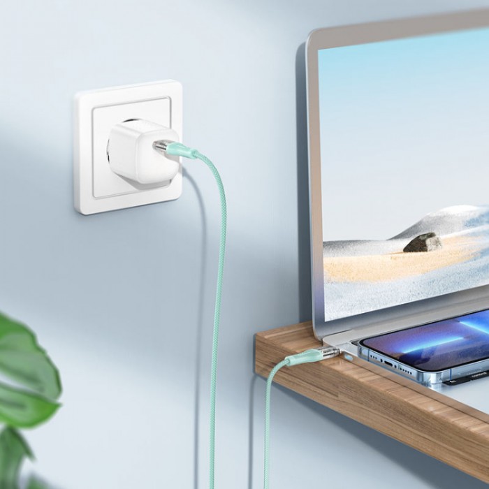 Hoco U111 Transparent Discovery Edition USB Type C - USB Type C PD60W (1 м) Кабель