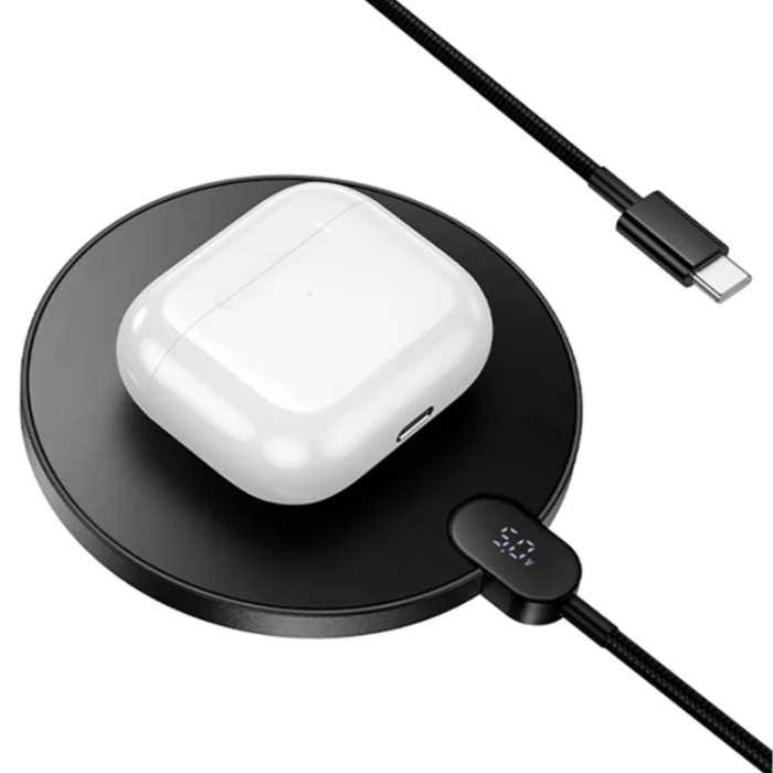 HOCO CW62 Peak with digital display and cable Беспроводное зарядное устройство