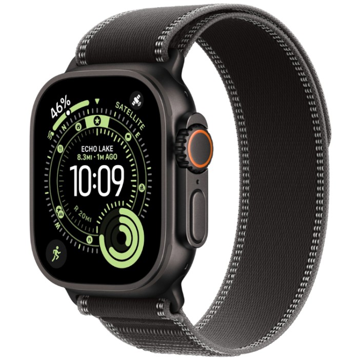 Apple Watch Ultra 3, 49 мм, GPS + Cellular (MF0X4) Умные часы корпус из Черного титана, ремешок Alpine размер L черного цвета