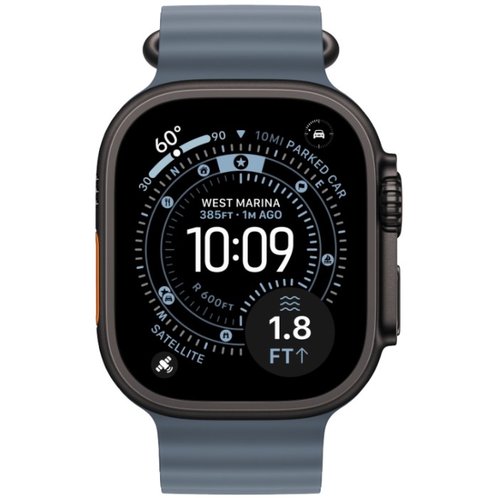 Apple Watch Ultra 3, 49 мм, GPS + Cellular (MF0X4) Умные часы корпус из Черного титана, ремешок Alpine размер L черного цвета