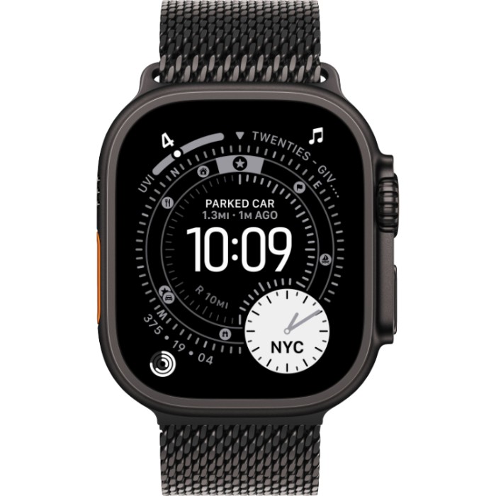Apple Watch Ultra 3, 49 мм, GPS + Cellular (MF0X4) Умные часы корпус из Черного титана, ремешок Alpine размер L черного цвета