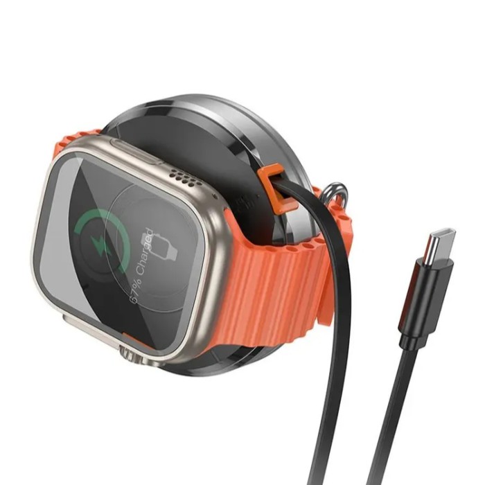 HOCO CQ18 Flash (magnetic+Apple Watch) with retractable cable Беспроводное зарядное устройство