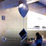 Apple Store Balloon Floating MacBook Air 580x476