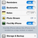 icloud settings ios5