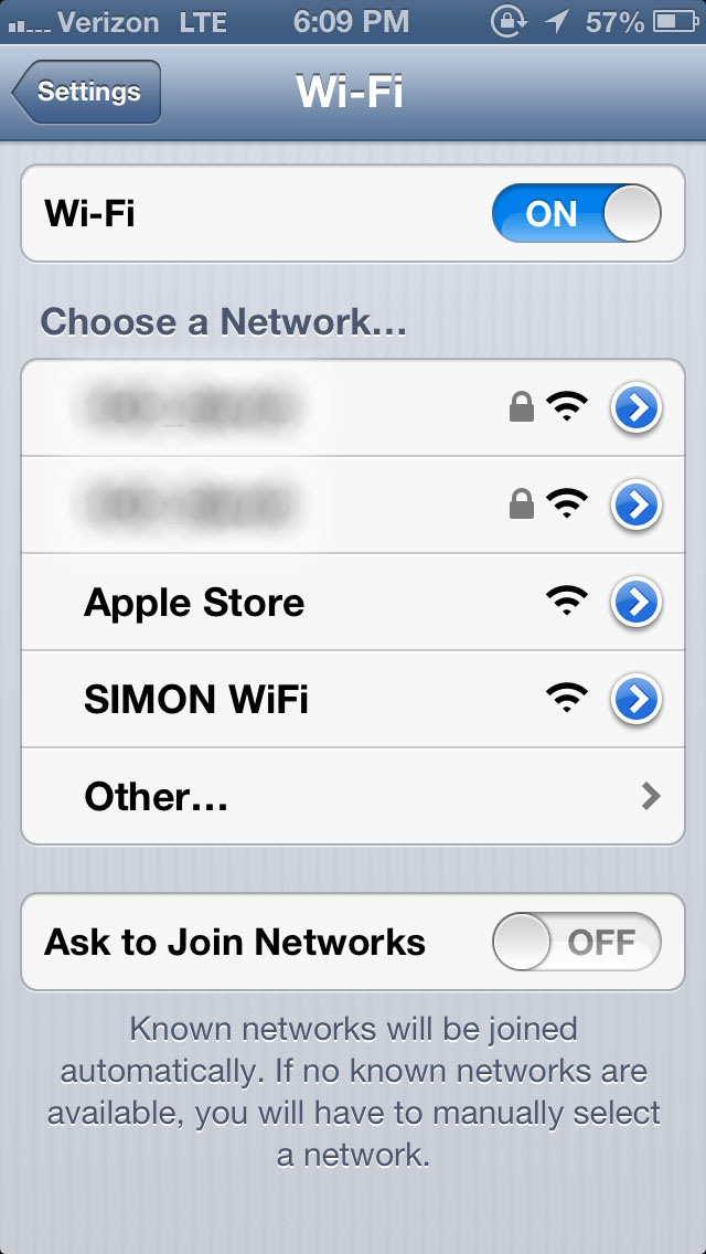 apple store wifi