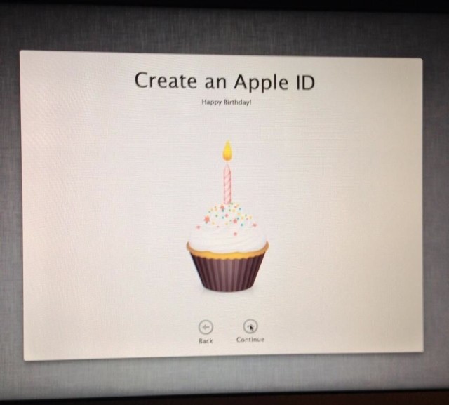 Apple ID virtual cupcake