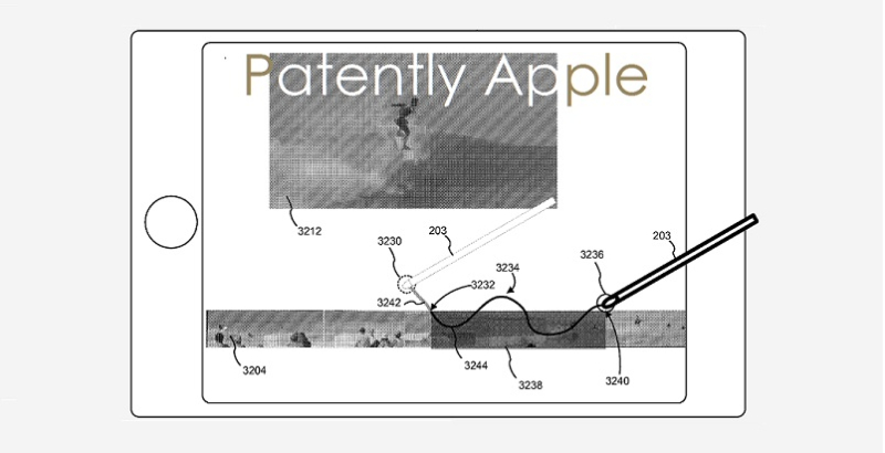Apple Pencil iPhone support patent
