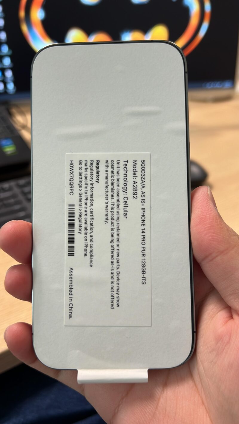 selling iphone 14 pro asis nonactive v0 q4n41650ko1c1